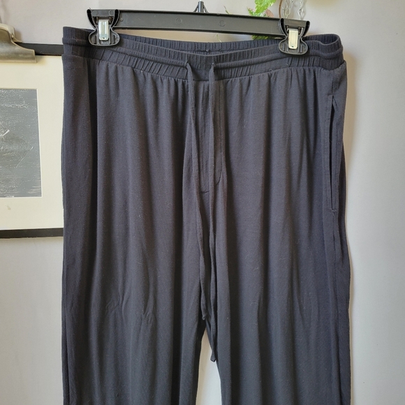 Eberjey Henry Modal Tencel Pajama Lounge Bottoms Pants Black L - Picture 5 of 12